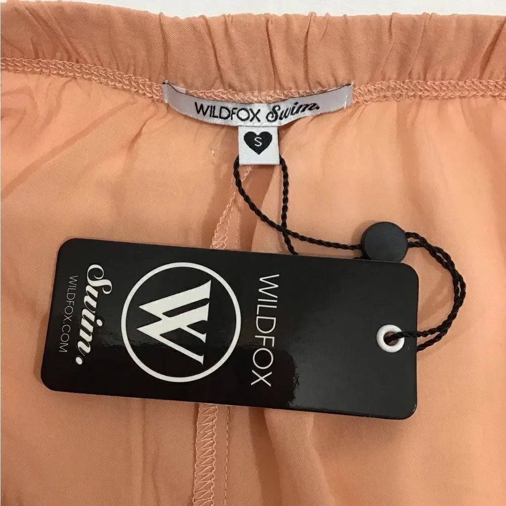 Wildfox Swim Orange Luciene Swim Shorts New Size Small